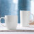 加厚耐高温茶杯白色马克杯陶瓷杯子批量广告杯logo拿铁咖啡杯 10号马克杯250毫升