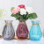 畅印 新款创意玻璃花瓶干花瓶插花瓶水培花瓶装饰摆件瓶 大号酒红