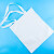 赫思迪格 白色手提帆布袋购物袋 单肩环保袋棉布袋 34cm*39cm空白袋1个 HGJ-1544