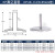 KF真空卡套法兰转VCR接头KF16KF259.52 12 6.35 304不锈钢直管 KF40-1/4(6.35mm)