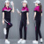 卡姿希（KAACECHY）品牌夏季冰丝短袖休闲时尚运动服套装女士拼接新款品牌宽松跑步两 白色 2XL推荐(125-140体重)
