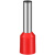 插针接线端子E0508VE7508E1008E1508E2508压线接头管型铜线耳鼻子 E35-16（200只）（35平方） 红色