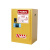 西斯贝尔/SYSBEL WA810122 易燃液体安全储存柜12GAL/45L 黄色 1台装