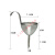 分液漏斗 不锈钢小号漏斗厨房分液器灌装酱醋红白酒漏斗迷你小口HZD (套装)漏斗加半斤酒提