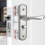 玥玛室内门锁卧室房门锁木门锁不锈钢可调节房间门锁旧门锁换新锁YM-KTS01（155)