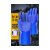 浸塑防水手套橡胶杀鱼止滑防滑耐磨耐油加厚干活胶皮工作劳保用 升级款(蓝色):(5双) 均码