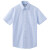 金利来（Goldlion）男装免烫易打理格纹短袖衬衫男士款夏季透气商务休闲衬衣 天蓝-25 L-175/92A