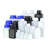 澳翊 广口超密封分装瓶l塑料瓶定制 大口方瓶250ML(乳白色)配套封口垫片-蓝盖