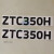 中联吊车配件 吨位贴纸 ZTC极光绿 大臂吊钩吨位标识 ZTC350V一套 送防贴歪转印膜