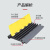 浙安（zhean）【槽宽3.8高1.2CM】黄色塑料线槽 减速带橡胶过线槽盖线板室内外地面保护槽压线板FZ-04