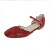 百丽驼美士（BALITOMMS）仙女风包头凉鞋女夏玛丽珍鞋百搭平底复古温柔单鞋子 红色 34