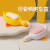 泓笪（HONGDA）家用小黄鸭子肥皂盒沥水不积水高卫生间洗手台大鹅旅行小鸭子花瓣 特厚ABS料/白+黄2个+创意天鹅