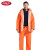 千里雨 热压坑道服环卫服加厚雨衣套装雨披橘红松紧套装 XL码