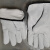 恒百思软羊皮老保电焊手套二保焊隔热防护手套搬运工作防护 白色加棉 两双