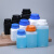 大口胶水瓶塑料分装方形瓶固体粉末瓶包装瓶试剂瓶1000ml500毫升 1000ml乳白色-蓝盖款配垫片