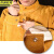 京洲实邦 黄色单层全皮上衣 加厚牛皮耐高温电焊皮衣皮裤JZSB-9220
