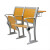 晶立凡 工厂会议室阶梯排椅自动回弹椅 一组双位 可定制 前排