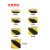 471警示胶带PVC黑黄斑马线警戒地标贴地面5S标识彩色划线地板胶带 黑/黄48mm*33m