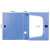 得力 塑料档案盒 1mm厚PP板塑料文件资料盒大容量凭证A4文件夹 5603 239x317x55mm 蓝色