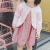 小猪西诺儿童一粒扣披肩1-8中小童薄款针织衫搭配裙子女宝宝空调室内开衫 粉红 小童5码(73cm)