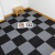 自粘地毯卧室房间拼接方块免胶商用客厅地垫 灰色+黑色 单条纹 自粘45*45cm 5平方价