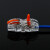 万特弗 电线连接器 灯具快速接线端子 导线 电线连接头 并联 橙色透明一进一出 1只
