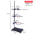 铁架台标准实验室固定支架铁架台微小型多功能不锈钢方座架化学酒精灯冷凝管夹十字夹滴定台蝴蝶夹子铁圈配件 烧瓶夹
