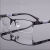 定制适用于电焊眼镜焊工专用眼镜男防蓝光辐射半框平光镜 炫酷黑色无度数眼镜防蓝光+ 镜