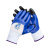 星工（XINGGONG） 浸胶线手套 蓝色丁腈涂指涂掌防滑耐磨防油劳保手套 12付装XGS-J3