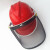 打草防护面具 安全帽防护面罩打草割草机专用帽子防冲击防飞溅钢 钢丝网面罩