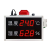 工业温湿度计带报警温湿度记录仪LED电子看板电子钟湿度温度计 600x400x55带时间温湿度
