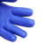 东亚 博尔格 201 耐油手套 耐酸碱防水布里劳保浸胶PVC手套10付 蓝色 均码 DFDZ