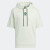 阿迪达斯 （adidas）短袖T恤男装2024夏季新款连帽针织纯棉舒适吸湿透气休闲上衣 HM2044绿色 M