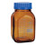 SIMAX大口方形蓝盖瓶GL80广口玻璃试剂瓶500/1000/2000ml密封罐 棕色1000ml 大口方形