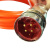 伺服电机动力线电源延长线6FX5002/8002-连接线电缆 橙色 PVC PVC 5m