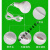 唄硶USB接口LED灯泡5V低压球泡灯移动电源夜市灯地摊灯户外野营应急灯 USB接口2米线(无极调光) 5  暖白