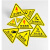 有电危险标识标牌消防三角形闪电标志警示警告提示牌标识电箱贴纸 03 闪电标 5x5cm