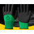 手套手套乳胶橡胶手套劳保防滑耐磨工作干活胶皮劳动工地手套 6双君中艺绿色-标准款 均码