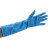 尚和手套（SHOWA）丁腈手套一次性手指微麻面防滑耐油耐实验清洁防护手套 蓝色887/L/50只