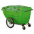 承琉定制塑料环卫垃圾车大型垃圾桶小区物业学校手推保洁清运车环卫车 550升(绿)