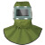 佳护喷砂帽防尘防护披肩帽  军绿色方（喷砂帽）+1瓶防雾剂