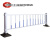 城市道路护栏 市政公路隔离护栏栏杆 人行道隔离栏 锌钢防撞马路 基础1*3.08米柱厚0.7护栏0.5mm