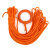 柯瑞柯林LY-04R救生绳防护绳丙纶材质可水面漂浮救援导向带浮环4mm*30m橙色1捆装