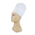 一次性厨师帽一次性厨师帽无纺布加厚男女工作中高透气网帽餐饮厨房餐厅卫生帽 条形帽(蓝色60只) 买10件+1件