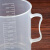 厨房级计量杯带刻度 塑料大容量奶子量筒5000ml 1000ml三只(超值)
