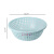 洗菜篮塑料圆形家用厨房大号蔬菜沥水篮三件套镂空水果盆配 [中号]蓝色(1个装)
