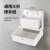 瑞沃（SVAVO）擦手纸盒壁挂式免打孔擦手纸巾盒卫生间抽纸盒 JY-560白色
