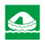 喜尚文 海事船用IMO安全标志（救生筏）自发光蓄光亚克力底板