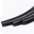 BOWERY PP阻燃波纹管塑料软管电线电缆保护套管穿线软管黑色螺纹管加厚防水尼龙线束管AD28.5 50米/卷  1卷