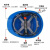 电工电网 电力 施工 工地电网 南方电网 精品T型透气孔安全帽国网标(蓝色)